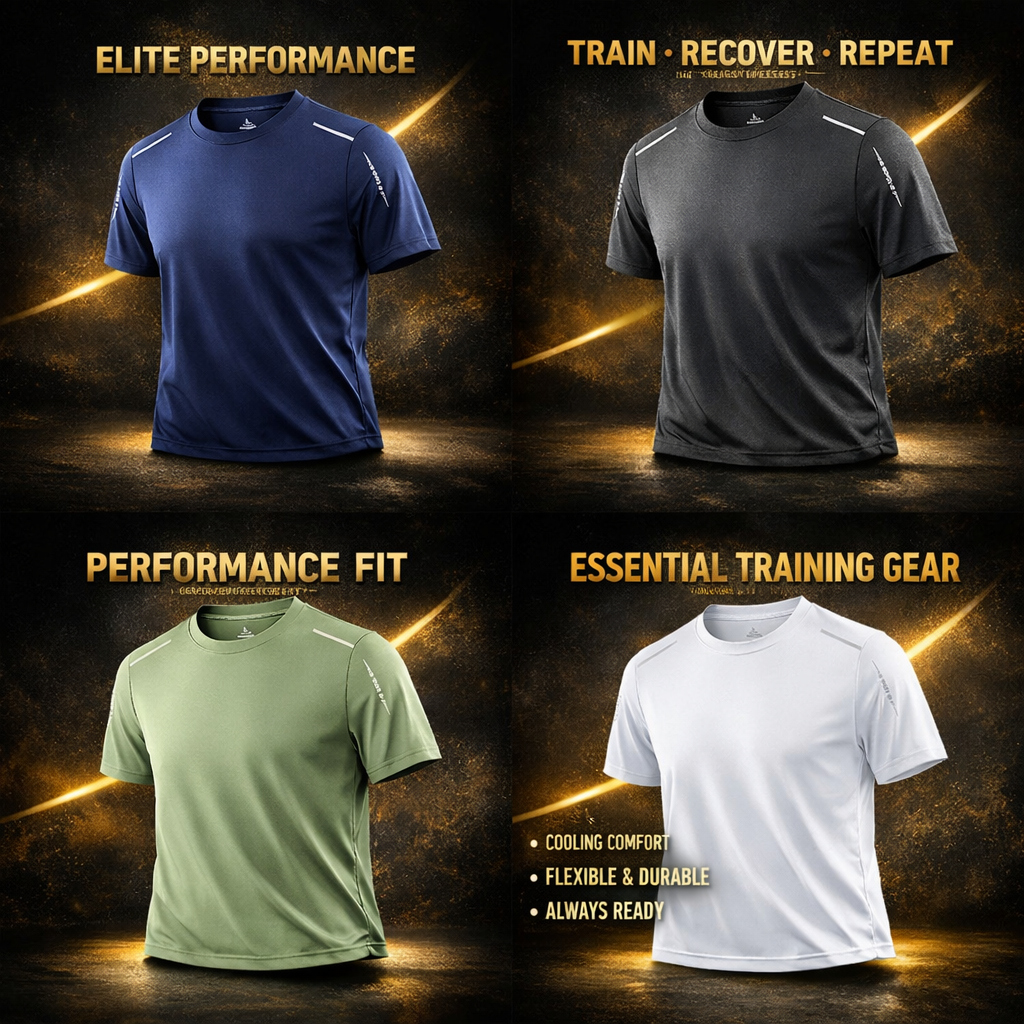 Loyal-Fit Men’s Performance Training T-Shirt – Quick-Dry Breathable Gym Top
