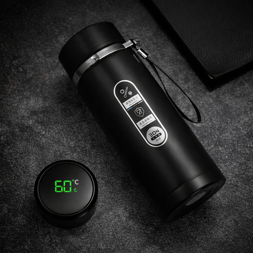 Loyal-Fit Smart Thermos Water Bottle with LED Temperature Display