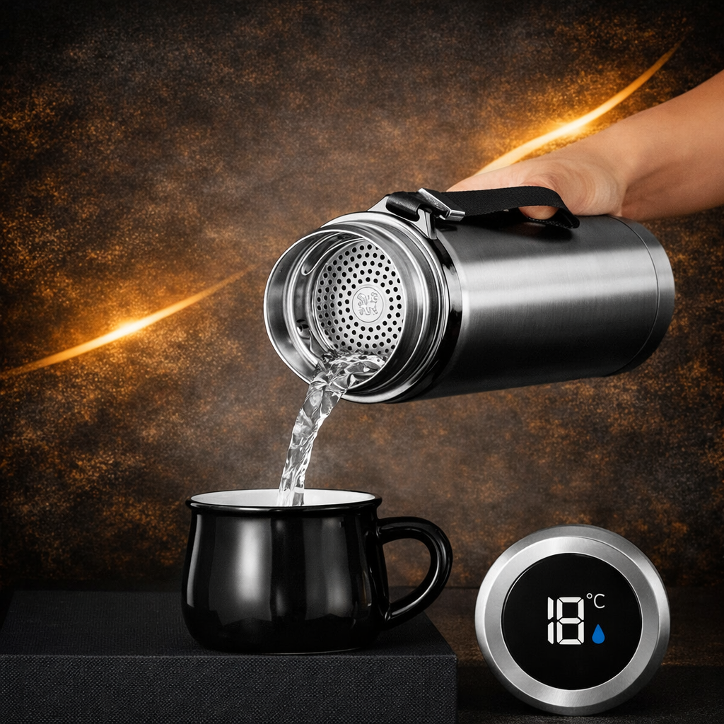 Loyal-Fit Smart Thermos Water Bottle with LED Temperature Display