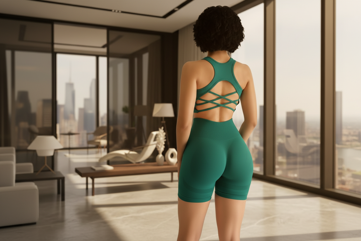 Loyal-Fit Seamless Yoga Set – Sports Bra & Shorts